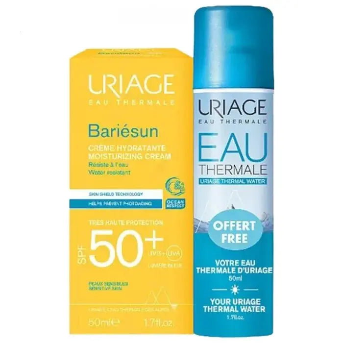 URIAGE Bariésun Crème Hydratante SPF50+ 50 ml + Eau Thermale 50 ml Offerte Lariboisière Shop