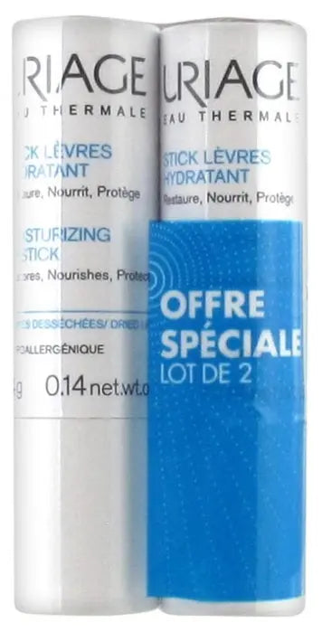 URIAGE Stick Lèvres Hydratant – Lot de 2 x 4 g Lariboisière Shop