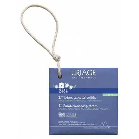 Uriage BEBE - 1ère Crème Lavante Solide - Visage et Corps - Tous Types de Peaux - 100g Lariboisière Shop