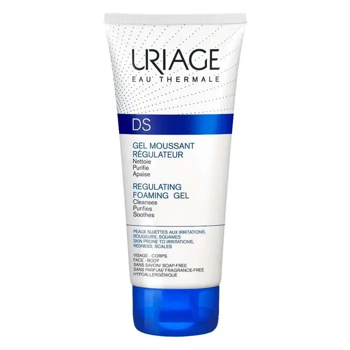 Uriage DS - Gel Moussant Régulateur - Visage et Corps - Peaux Irritées - 150ml Lariboisière Shop