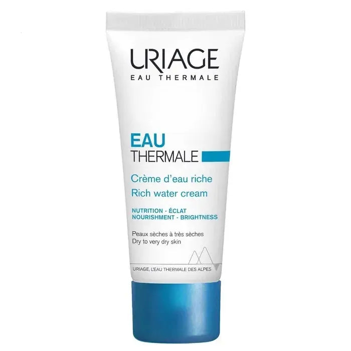 Uriage - EAU THERMALE - Crème d'Eau Riche Hydratante et Nourrissante - Visage - Peaux Sèches à Très Sèches - 40ml Lariboisière Shop