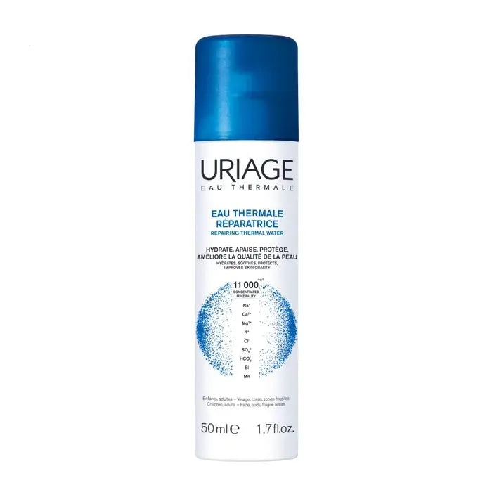 Uriage - EAU THERMALE REPARATRICE - Spray Hydratant Apaisant et Protecteur - Visage et Corps - Tous Types de Peaux - 50ml Lariboisière Shop