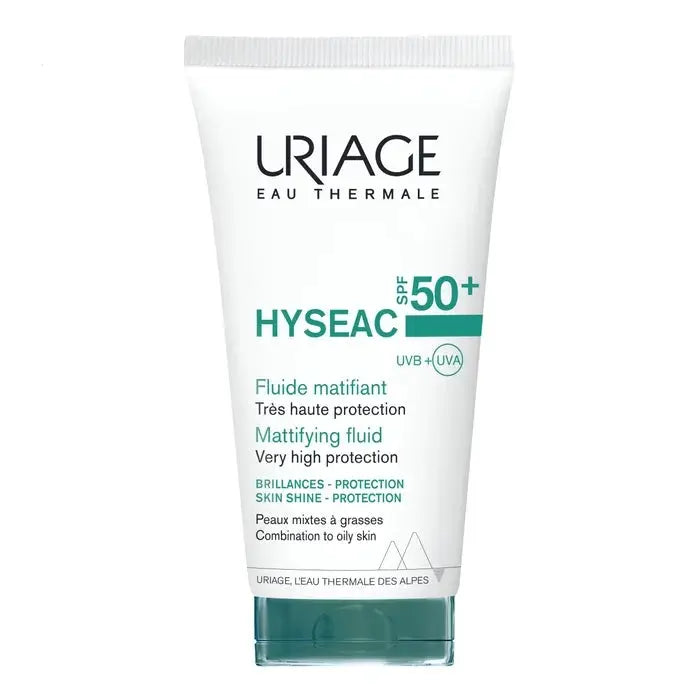 Uriage - HYSEAC - Fluide Matifiant SPF50+ - Visage - Peaux Mixtes à Grasses - 50ml Lariboisière Shop