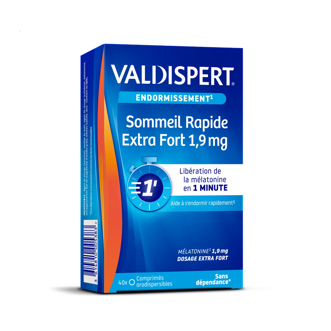 Valdispert Sommeil Rapide 1,9 mg 40 comprimés orodispersibles Lariboisière Shop