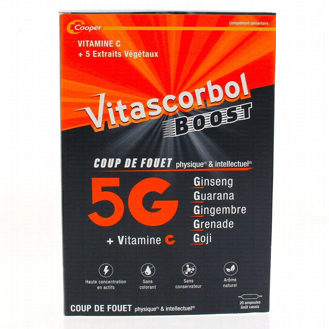 Vitascorbol Boost 5G – 20 Ampoules Lariboisière Shop
