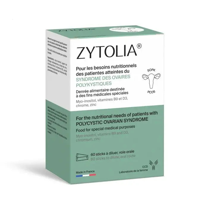 ZYTOLIA - Syndrome des Ovaires Polykystiques - 60 Sticks Lariboisière Shop