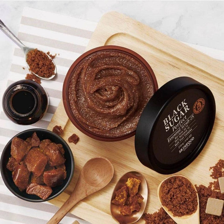 SKINFOOD - Black Sugar Perfect Essential Scrub 2X - 210g